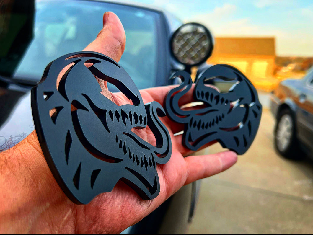 Venom Badges Matte Black (2 Included)