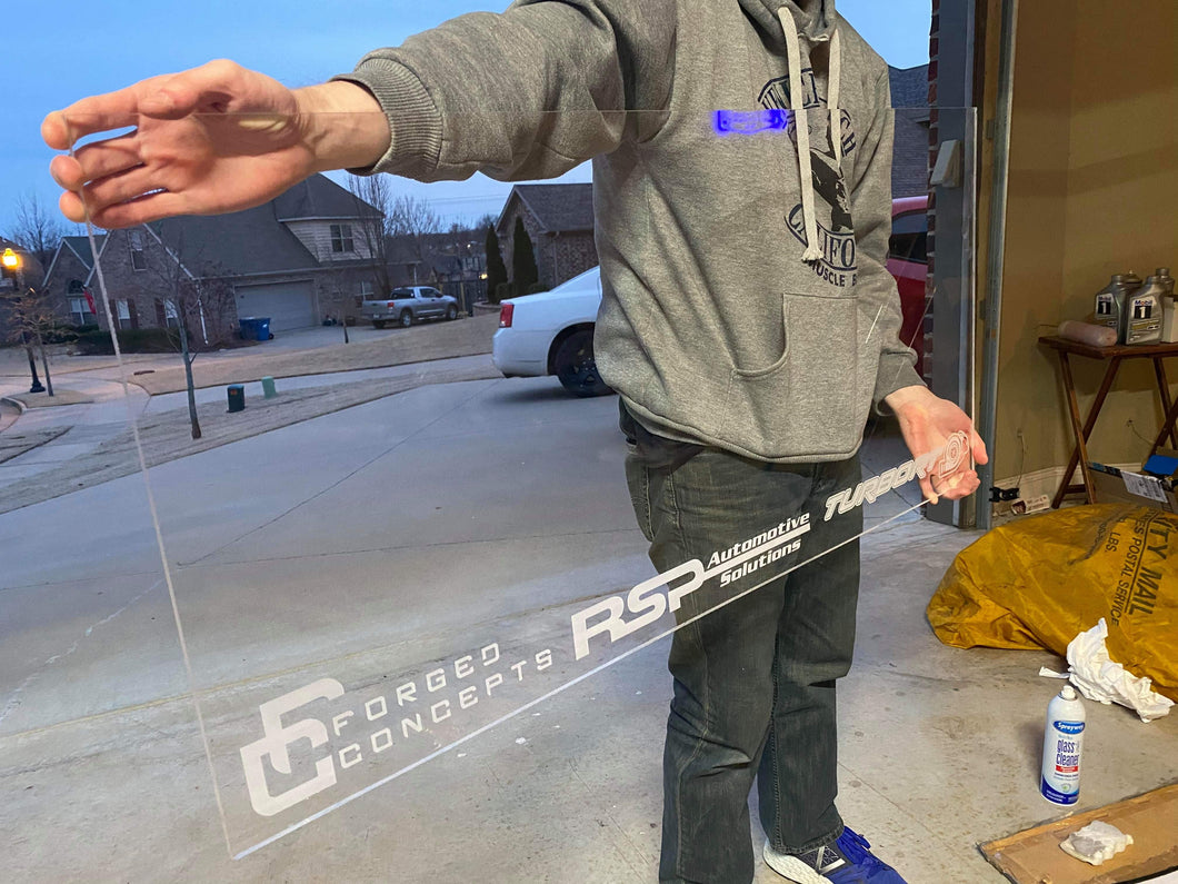 Custom Etched Sign (Large)