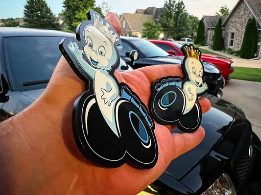 Friendly Ghost Crowned Badges (2 included) - Forged Concepts