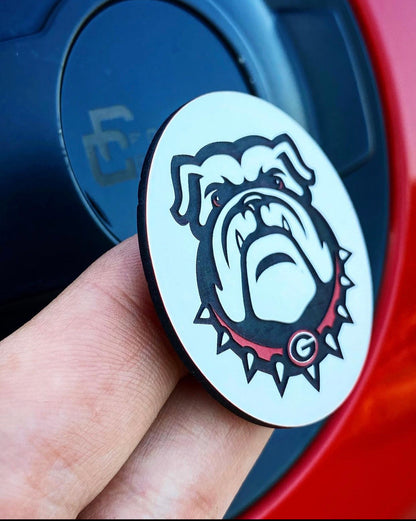 CUSTOM Challenger Fuel Lid Badge (ANY design) FREE SHIPPING - Forged Concepts