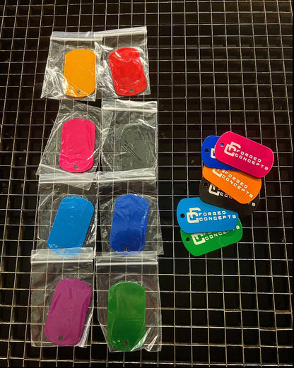 8 Custom Anodized Keychains - Forged Concepts