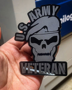 US ARMY Veteran Badges (2) - Forged Concepts