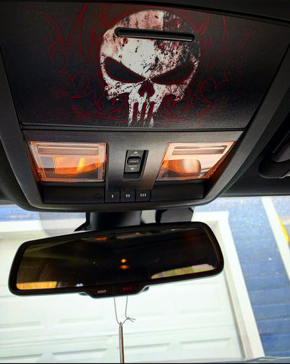 2 Custom Sun Roof/Sun Glasses Badges (Any Design) Challenger - Forged Concepts