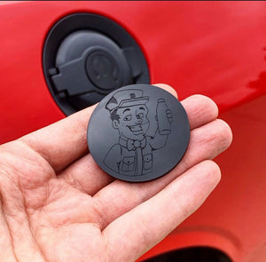 CUSTOM Challenger Fuel Lid Badge (ANY design) FREE SHIPPING - Forged Concepts