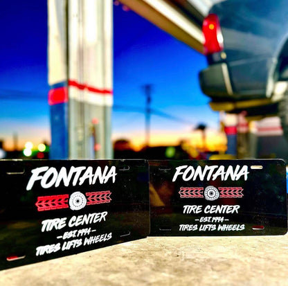 2 Custom METAL License Plates OR Frames (2 included) - Forged Concepts