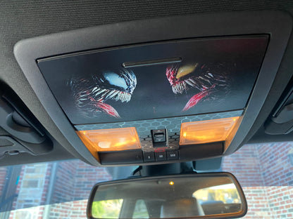 2 Custom Sun Roof/Sun Glasses Badges (Any Design) Challenger - Forged Concepts