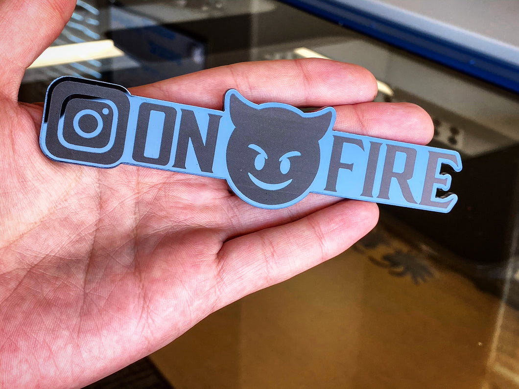 CUSTOM Instagram Name Plates (2) Free Shipping - Forged Concepts