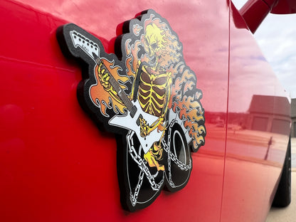 Flaming Snakebyte Badges (2 included) - Forged Concepts