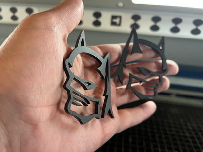 Batman HellBat Badges (2 included) - Forged Concepts