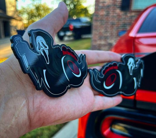 Stab Pack Badges (Ghost Face) 2 Badges included - Forged Concepts