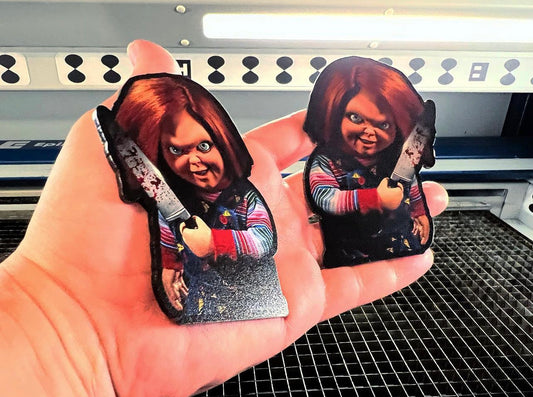 Bloody Chucky Badges (2 included) - Forged Concepts