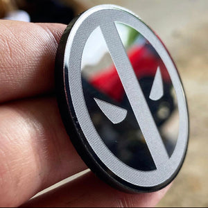 CUSTOM Challenger Fuel Lid Badge (ANY design) FREE SHIPPING - Forged Concepts