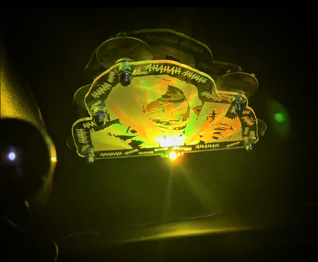 LED Custom Window Mounted Badge (Includes Suction Cups) - Forged Concepts