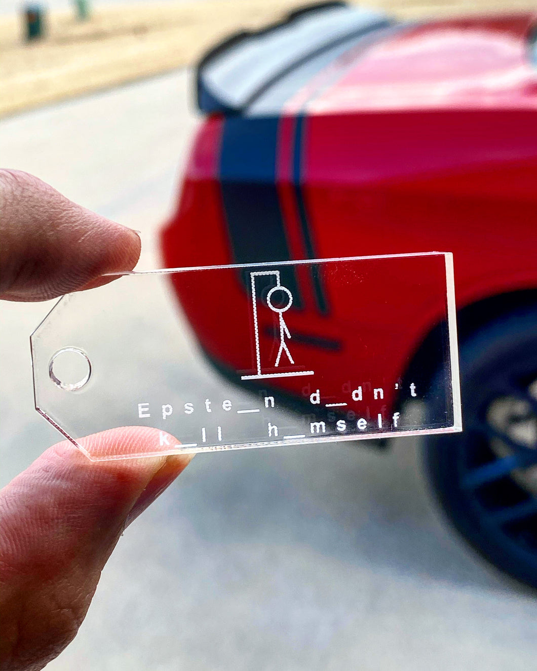 Hangman Epstein Keychains (2 included) - Forged Concepts