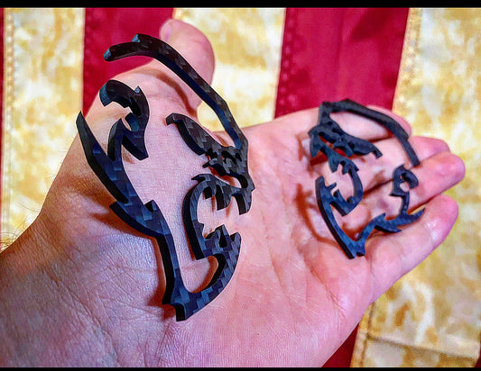 AUTHENTIC Carbon Fiber Gorillas (2 Included) - Forged Concepts