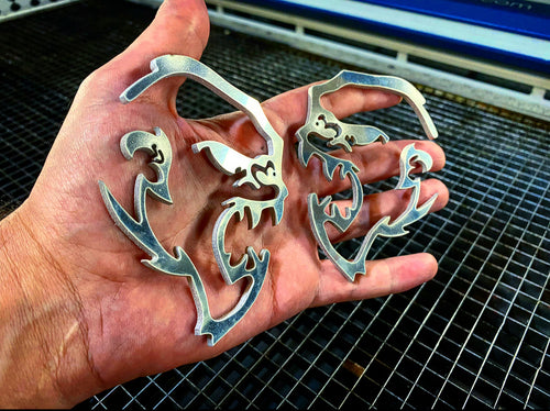 Solid Metal Gorillas (2 Included)