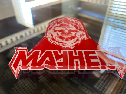 Red Mayhem Skulls (2 included) - Forged Concepts