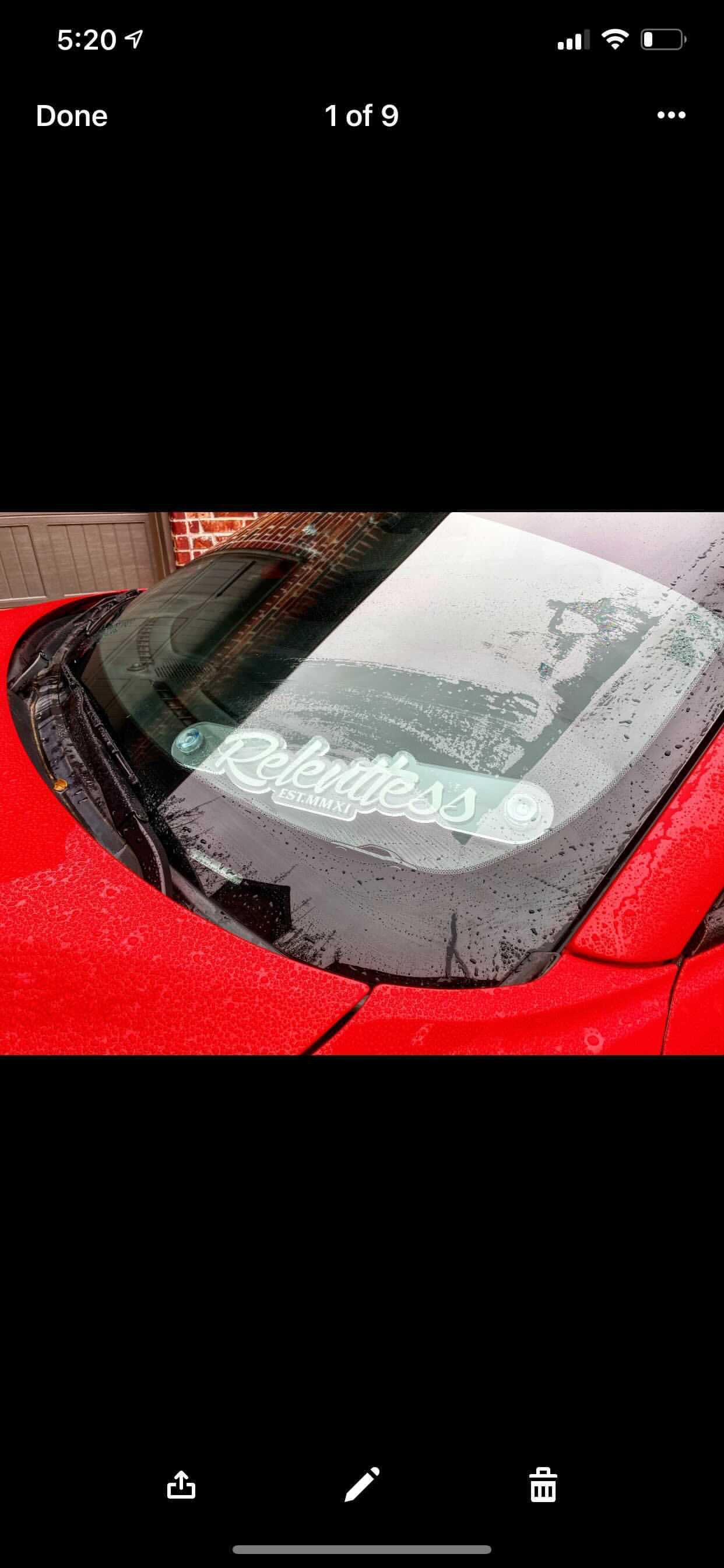 LED Custom Window Mounted Badge (Includes Suction Cups) - Forged Concepts