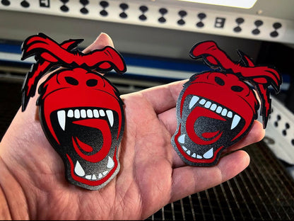 Red Scarred Ape Badges (2 included) - Forged Concepts