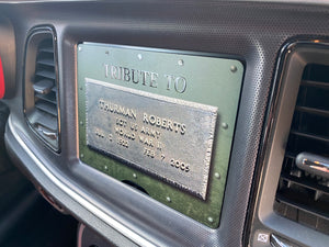 Custom Radio Plate 8.4in Uconnect