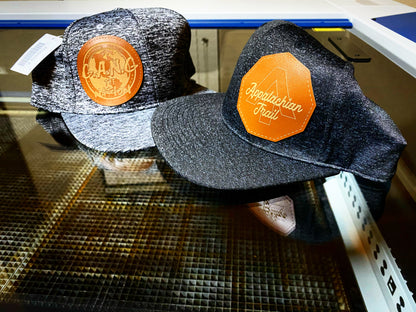 Custom Hat w/leather patch (any design, any color hat) - Forged Concepts