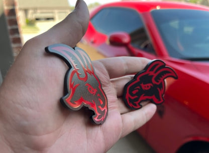 Evil goat Red/Black (2 badges) - Forged Concepts