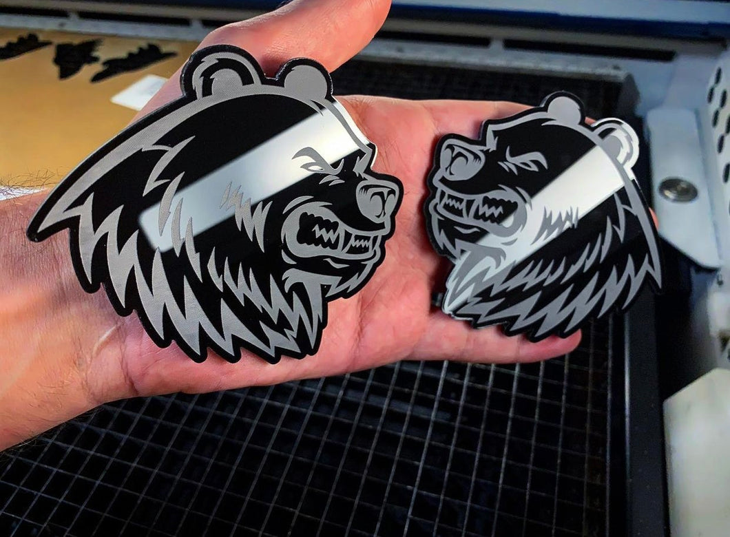 Aggressive Bear (2 badges) - Forged Concepts