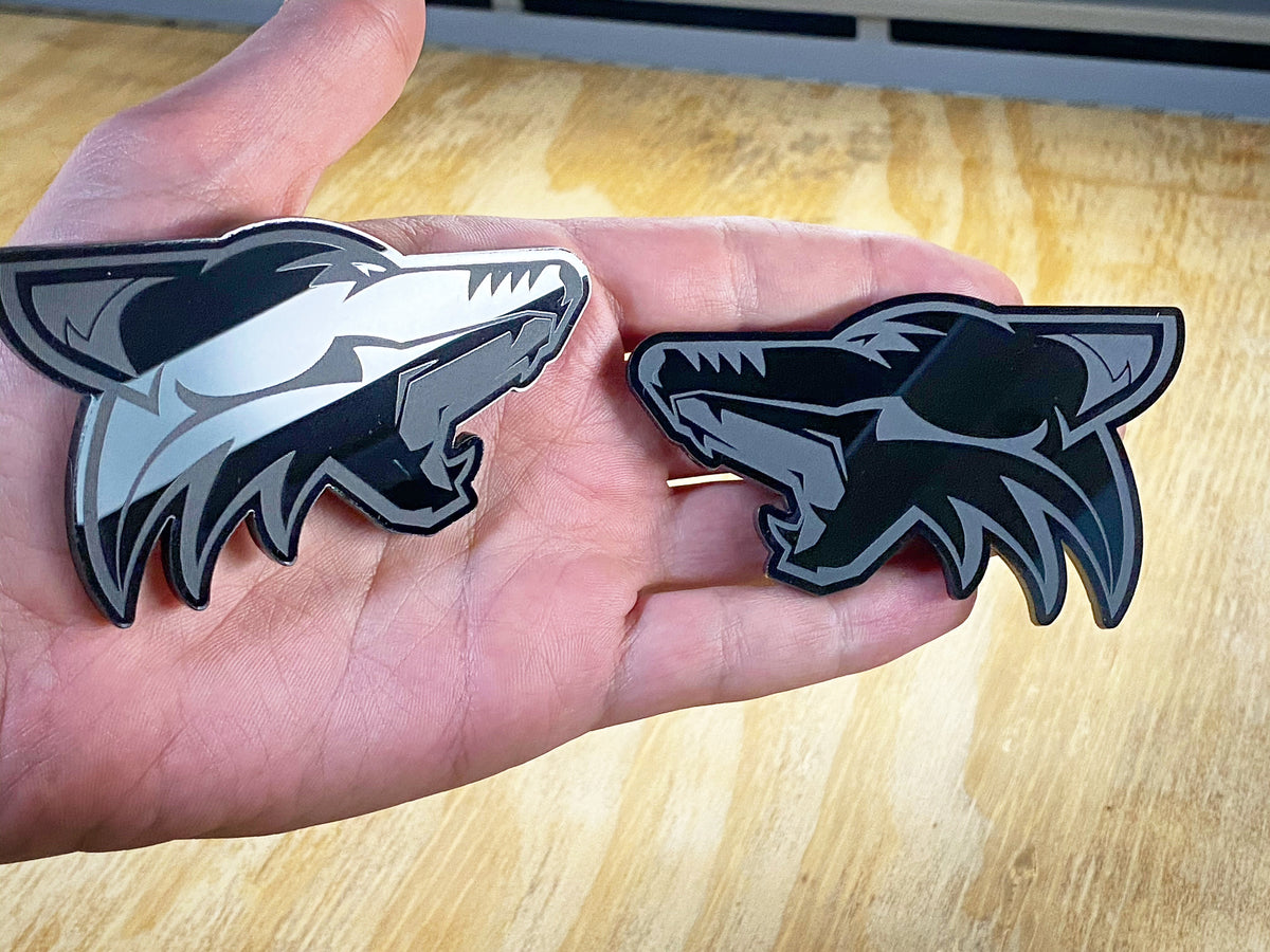 Coyote Badge Emblem fits mustang Grill-Trunk Black/Gray Angry Agressive Racing Coyote Badge Emblem fits mustang Grill-Trunk Black/Gray Angry Agressive Racing