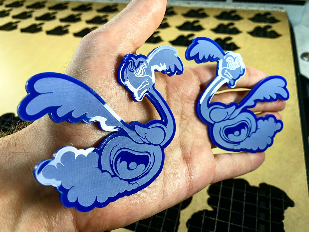 Blue RoadRunner badges (2) - Forged Concepts
