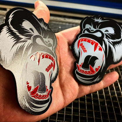 Red Toothed Gorilla Badges - Forged Concepts