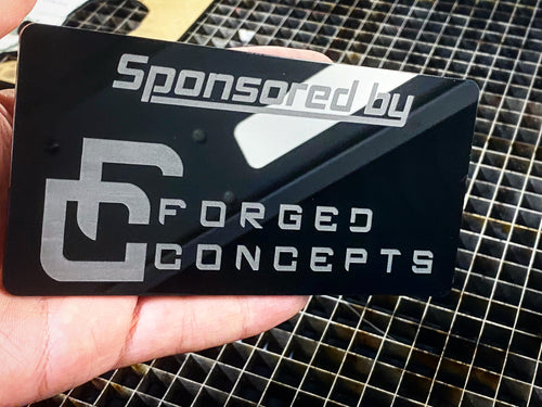 Sponsored By Plaque (Free Shipping) - Forged Concepts