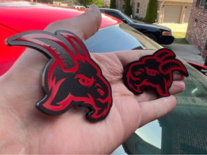 Evil goat Red/Black (2 badges) - Forged Concepts