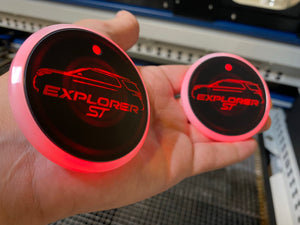 Custom LED CupHolders ANY DESIGN. (Includes 2) - Forged Concepts