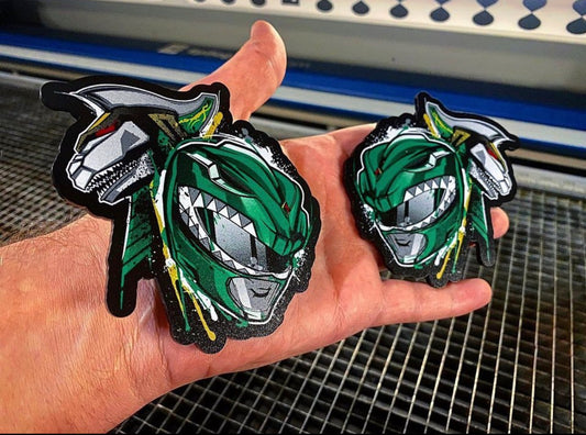 Green Ranger Badges (2 Badges) - Forged Concepts