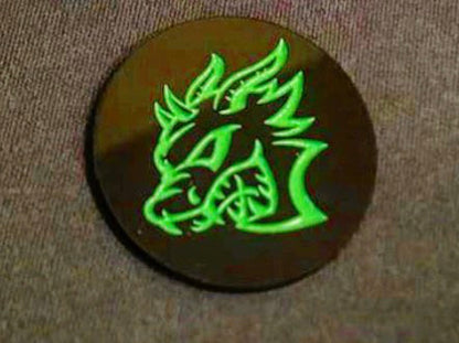 CUSTOM Challenger Fuel Lid Badge (ANY design) FREE SHIPPING - Forged Concepts