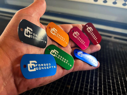 8 Custom Anodized Keychains - Forged Concepts